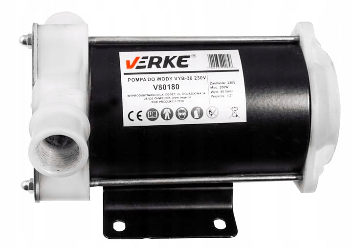 PUMP FOR PUMPING CLEAN WATER CIRCULATING 230V 200W 40l/m Manufacturer Verke