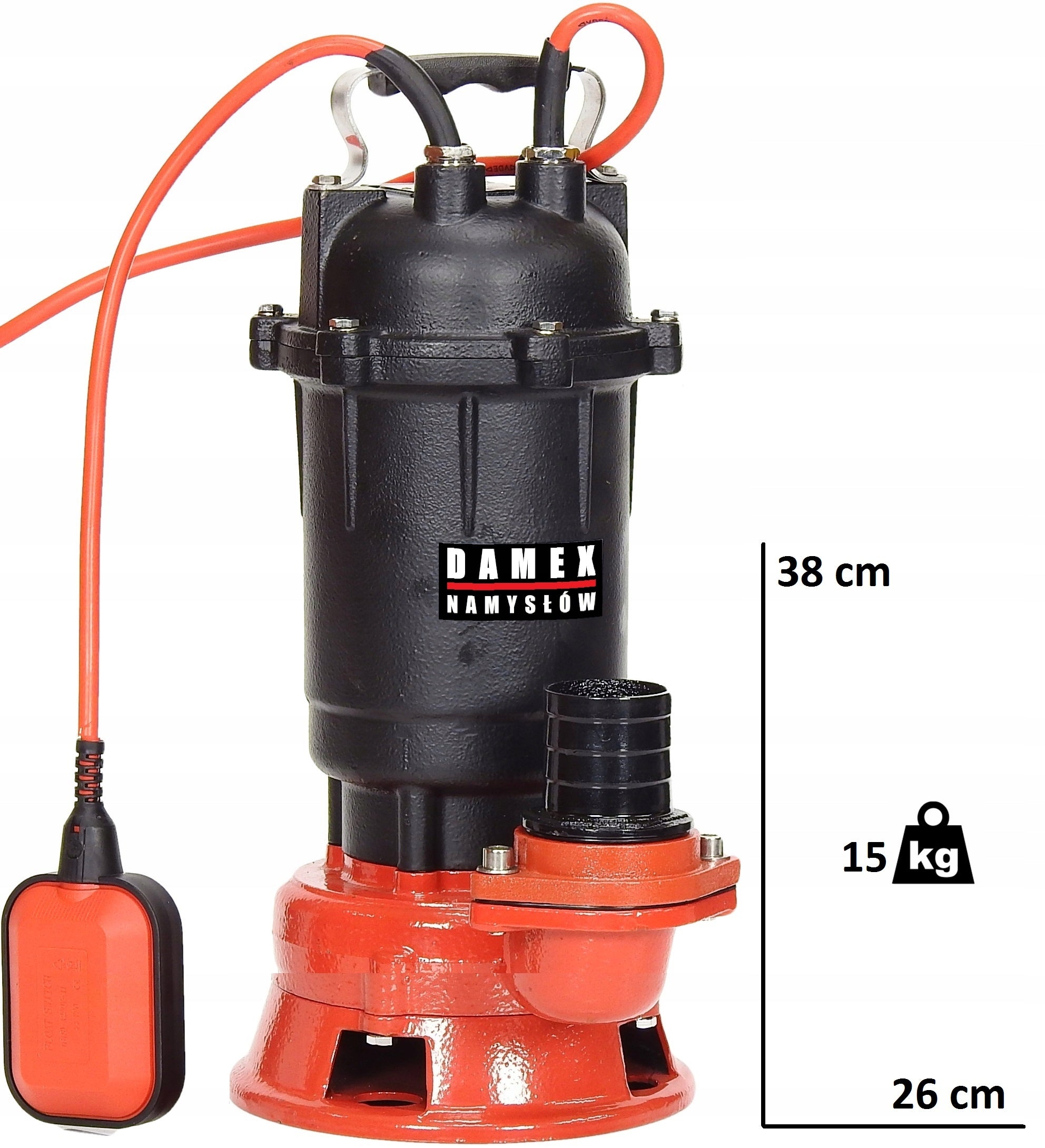 PUMP P3000+ FOR DIRTY WATER SEWAGE SEPTIC TANK CAST IRON TURBINE SHREDDER Maximum pump output 18000 l/h