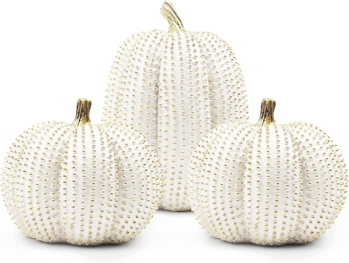 PUMPKIN DECORATION LARGE RESIN SHINY DECORATION AUTUMN HOUSE KITCHEN HALLOWEEN