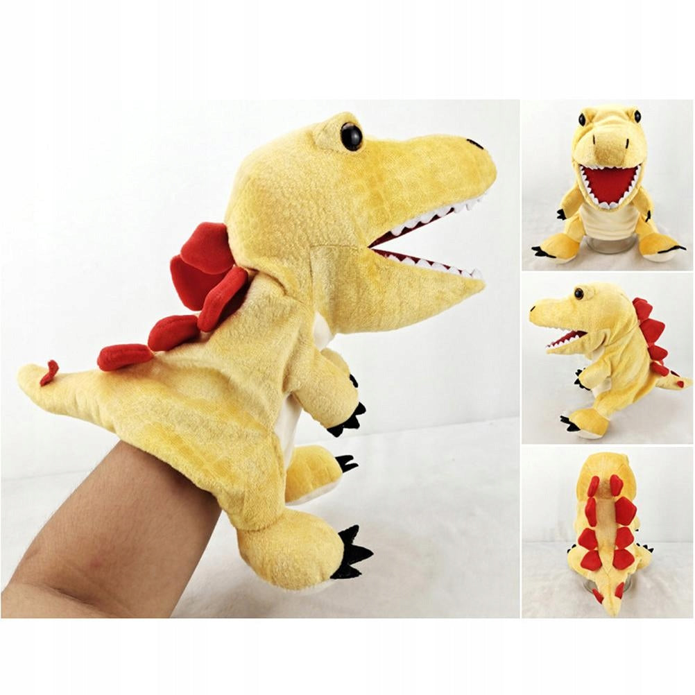 PUPPET HAND PUPPET DINOSAUR 11.8" TYRANNOS GIFT PUPPETS YELLOW Packaging status original