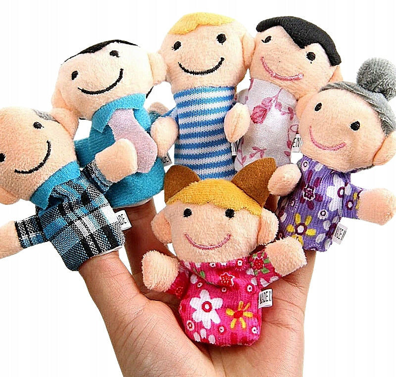 PUPPETS FINGER PUPPETS MANKI SET OF 6 PIECES
