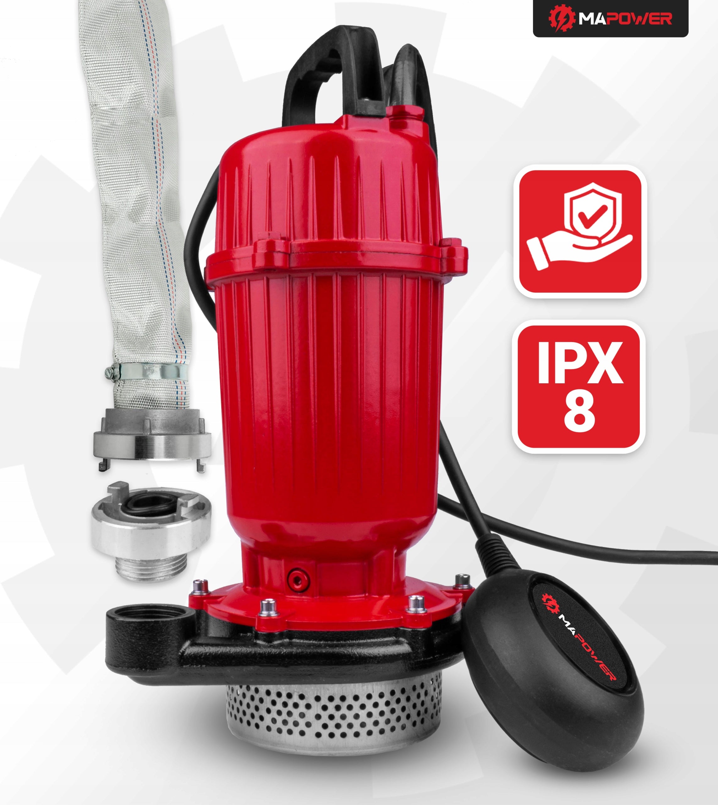 PURE DIRTY POOL WATER PUMP SUBMERSIBLE FLOAT 370W Manufacturer code MPWP02
