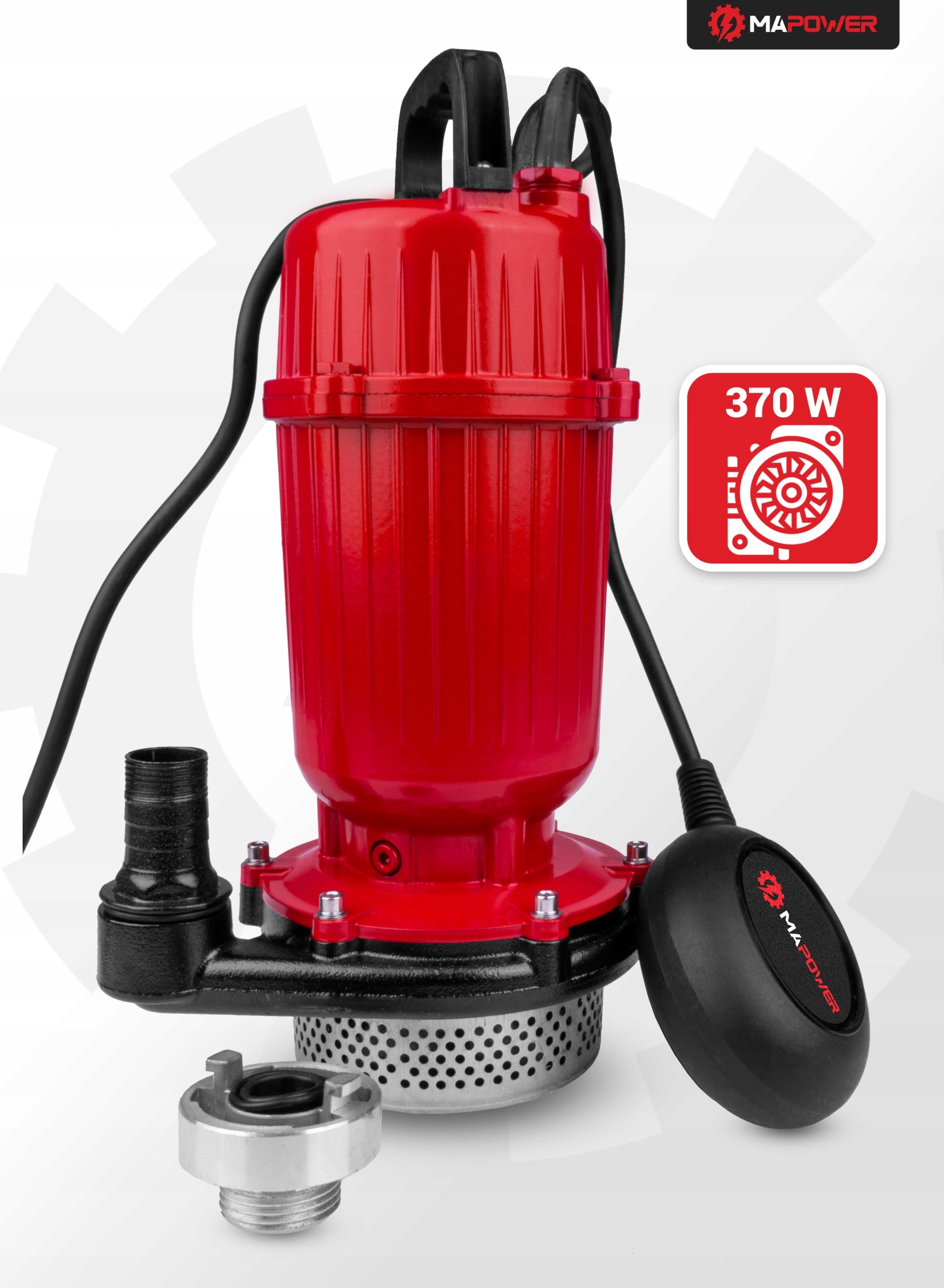 PURE DIRTY POOL WATER PUMP SUBMERSIBLE FLOAT 370W Pump type submersible