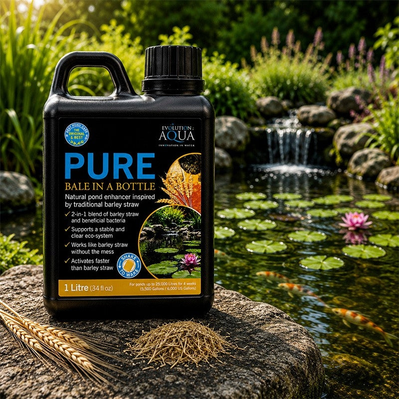 PURE WATER IN AN EYE WITHOUT ALGAE EVOLUTION AQUA PURE BALE IN A BOTTLE 1000ML Brand Evolution Aqua