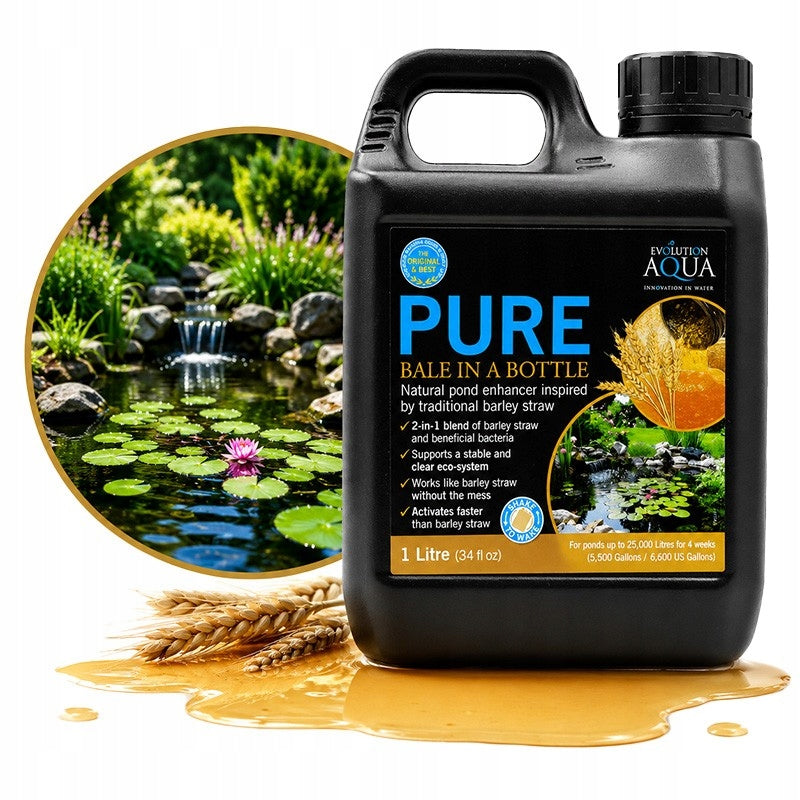 PURE WATER IN AN EYE WITHOUT ALGAE EVOLUTION AQUA PURE BALE IN A BOTTLE 1000ML