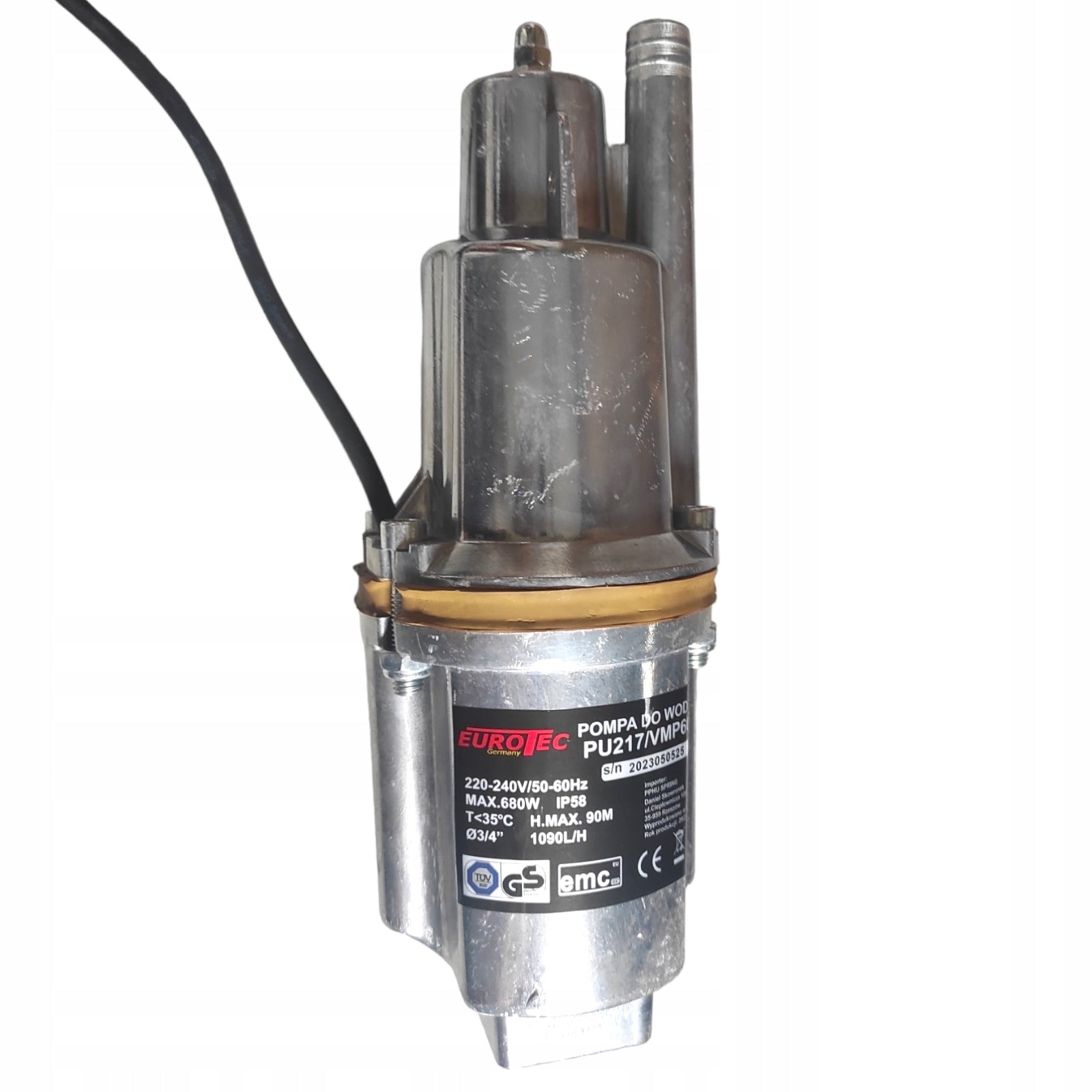 PURE WATER PUMP SUBMERSIBLE DIVER FOR WELL RUSSIAN WATERING 680W Pump type well