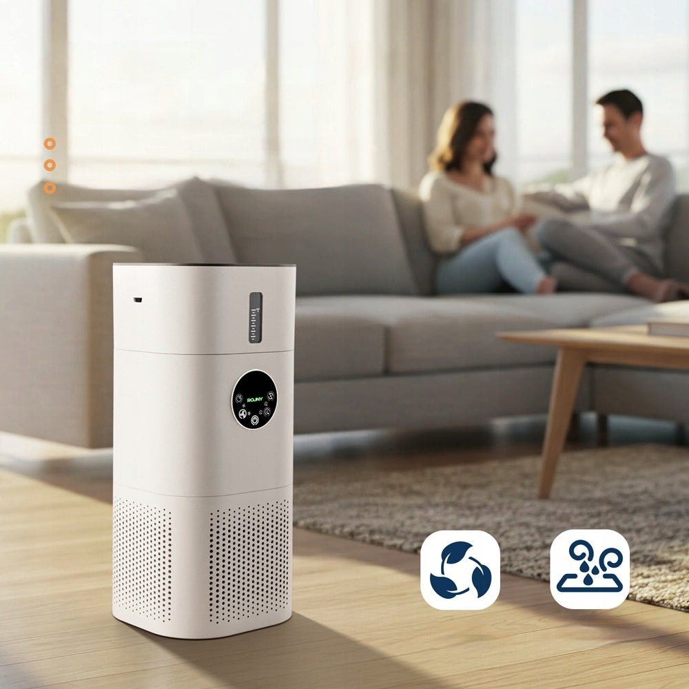 PURIFIER HUMIDIFIER 2IN1 LED TOUCH SCREEN 4 MODE WITH HEPA FILTER Dominant color white