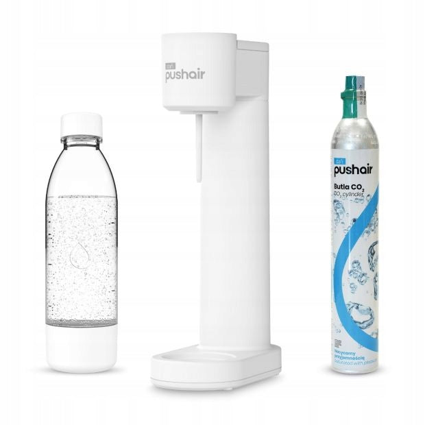 PUSHAIR water saturator Dafi siphon white + CO2 cartridge + bottle 0,7