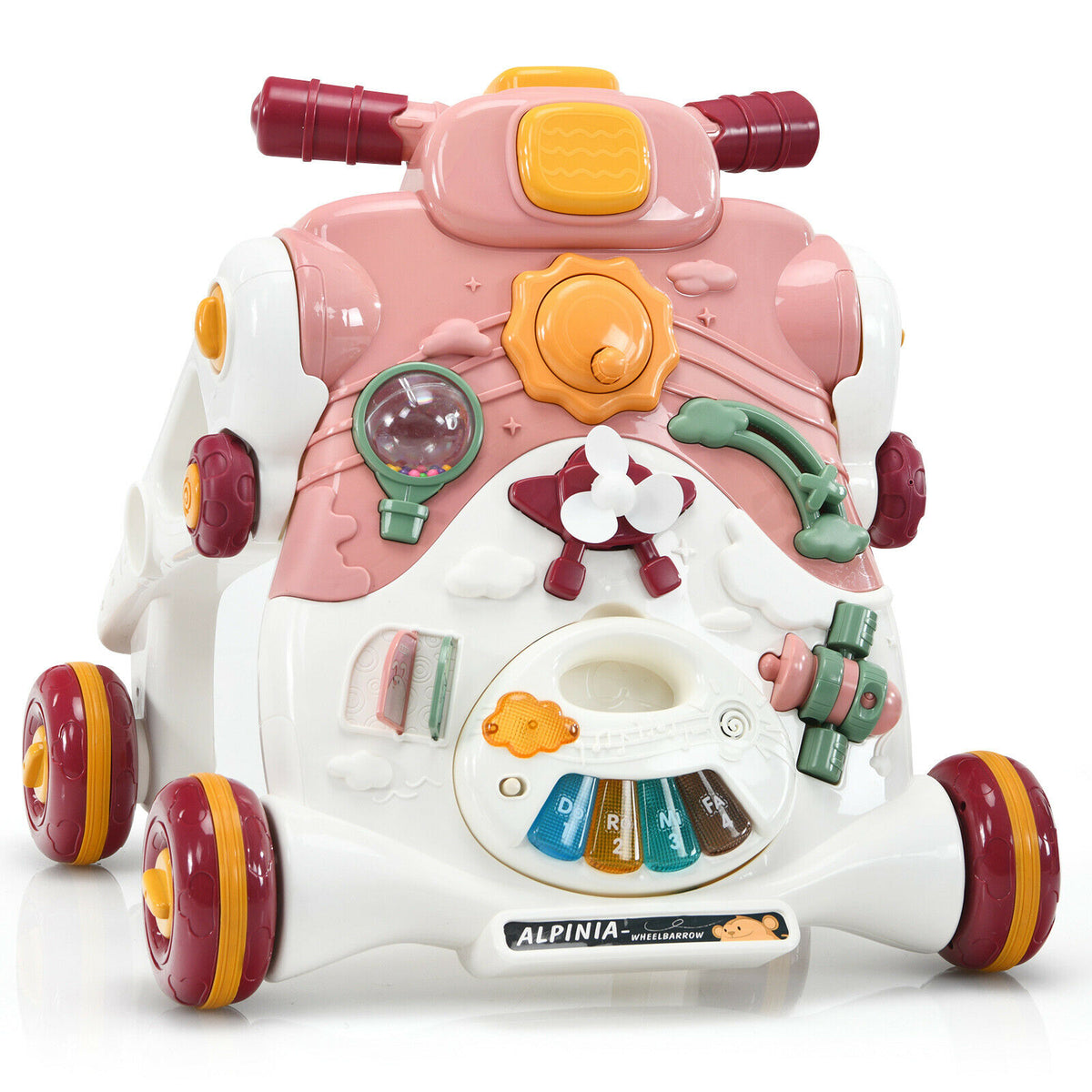 PUSHER INTERACTIVE RIDE-ON 2IN1 COSTWAY 46x46x46