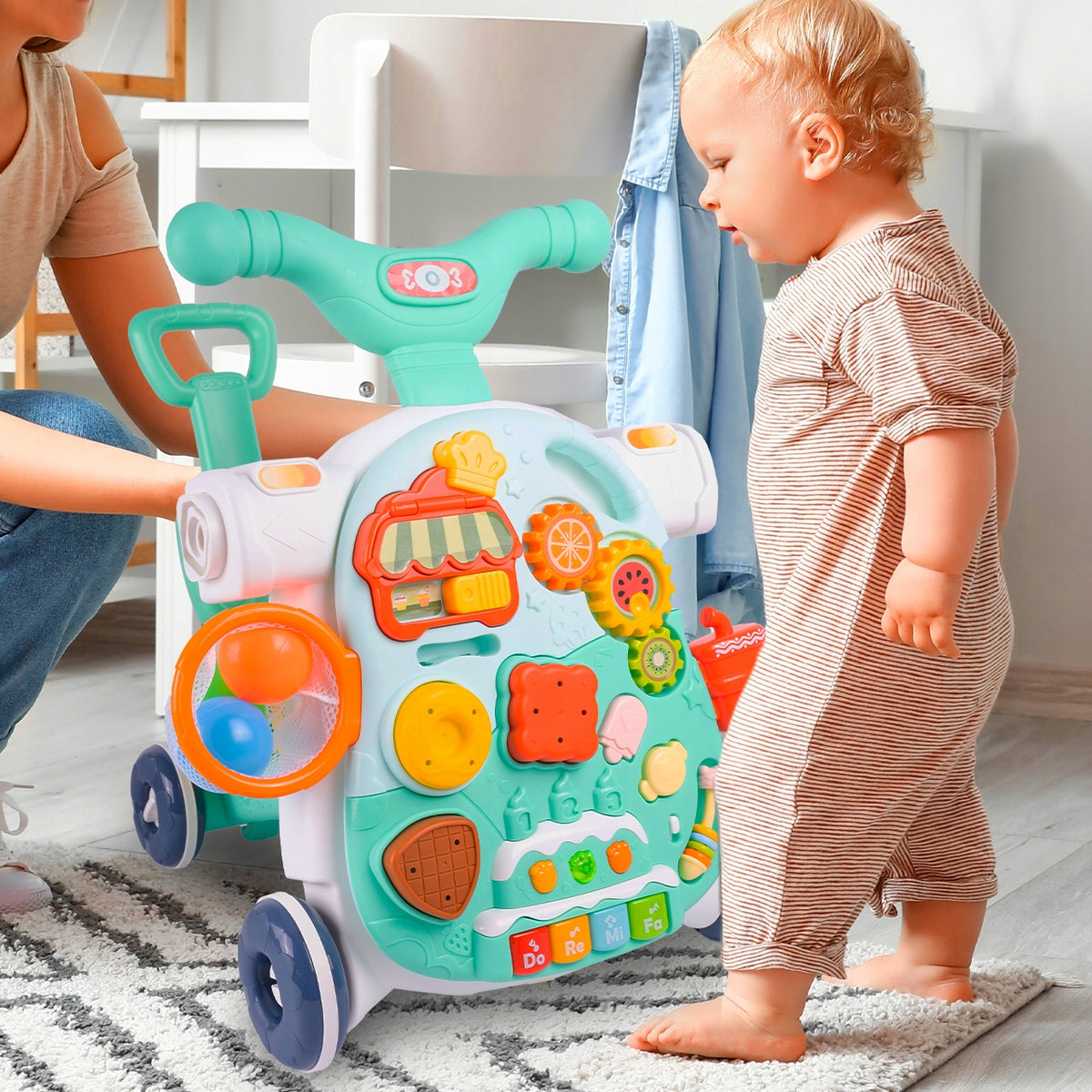 PUSHER RIDER WALKER INTERACTIVE SCOOTER TABLE 5in1 FOR KIDS Manufacturer code 110224