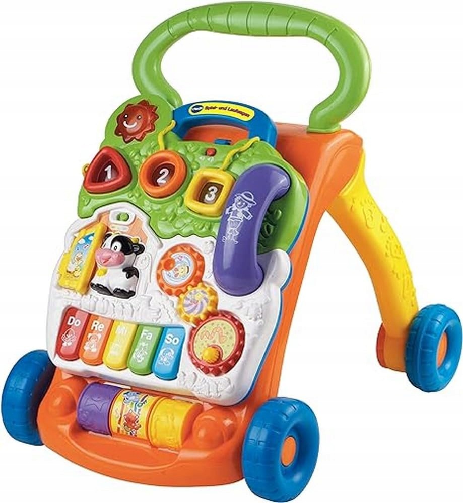 PUSHER STORYTELLER WALKER INTERACTIVE VTECH EDUCATIONAL GERMAN!!