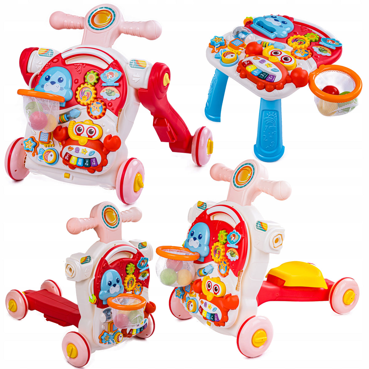 PUSHER WALKER EDUCATIONAL TABLE SCOOTER RIDER Brand ChRLD