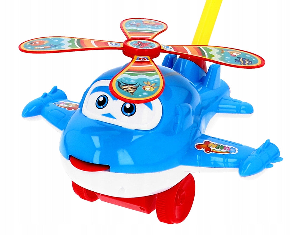 PUSHING PLANE HELICOPTER ON STICK PUSHER Brand Fenton