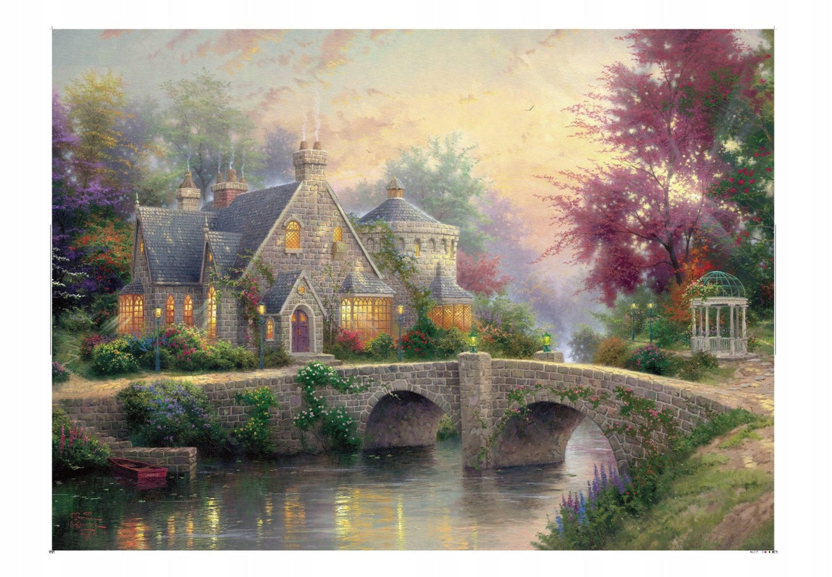 PUZZLE 1000el. Cozy house by the stream