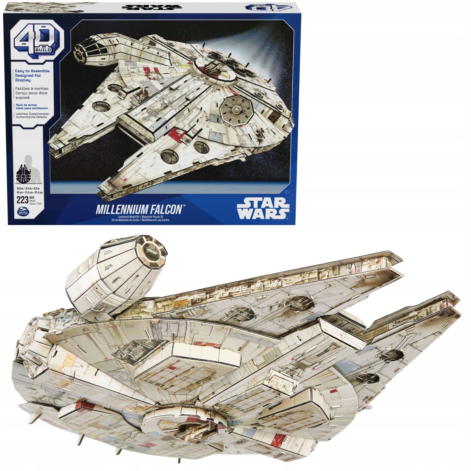 PUZZLE 3D STAR WARS SHIP FALCON MILLENNIUM MODEL 4D 43 CM