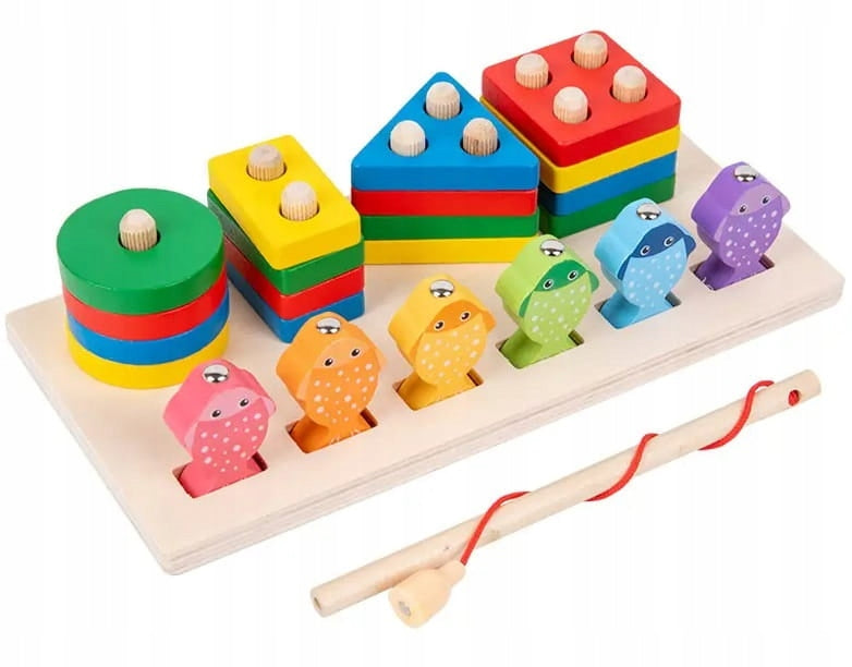 PUZZLE AND FISH WOODEN FISHING FOR MAGNET FISH Brand no brand