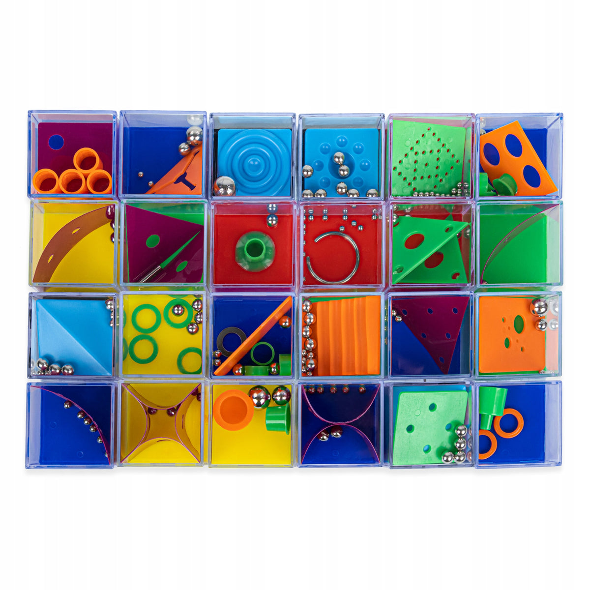 PUZZLE CUBES LOGIC-SKILL MAZES PUZZLE GAME LARGE SET Manufacturer code 0775