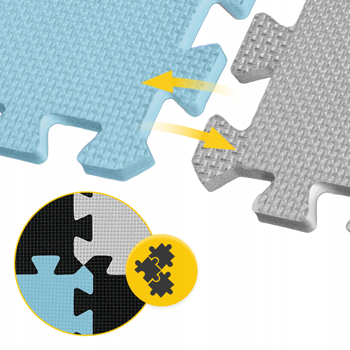 PUZZLE EDUCATIONAL FOAM MAT FOR CHILDREN FLOOR THICK FOLDING 9 pcs. Manufacturer code 9653204709296