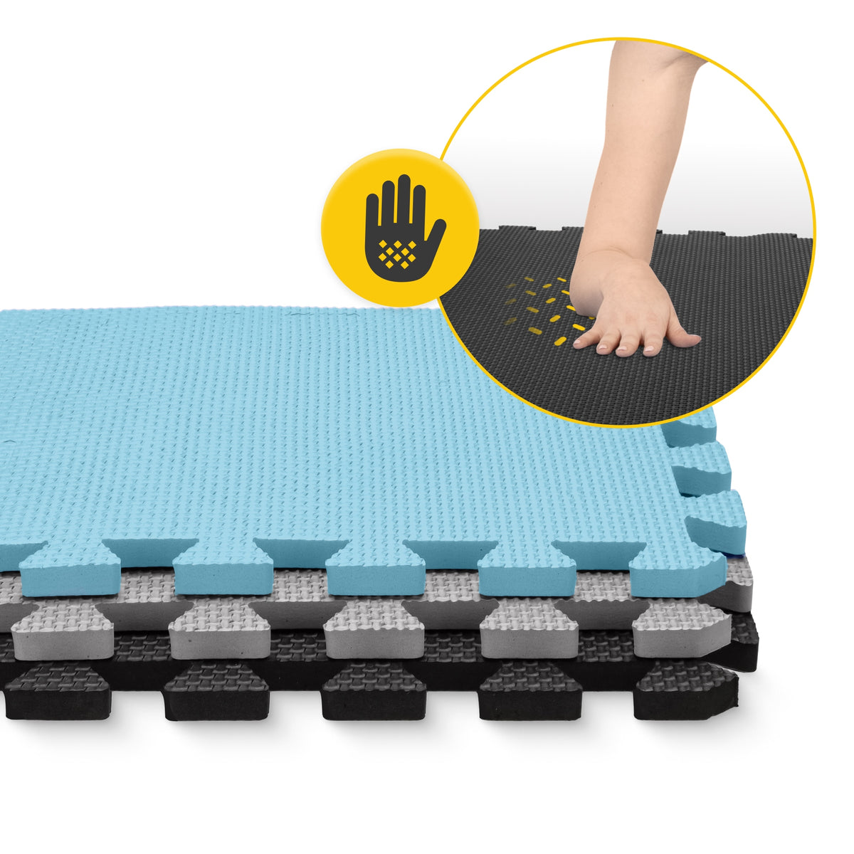 PUZZLE EDUCATIONAL FOAM MAT FOR CHILDREN FLOOR THICK FOLDING 9 pcs. Packaging status original