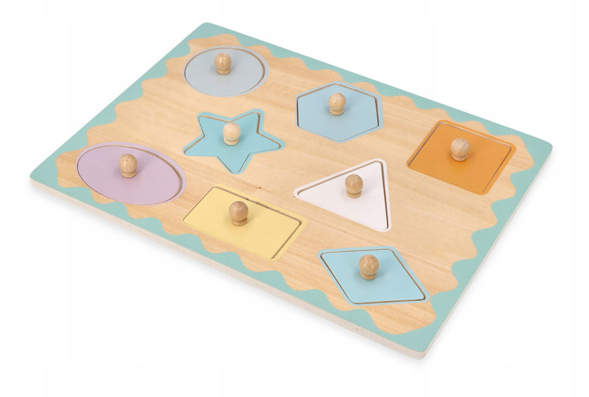 PUZZLE FIGURE HANDLES FOR TODDLER 1+ WOODEN ADAMTOYS ANIMALS Manufacturer code 2012