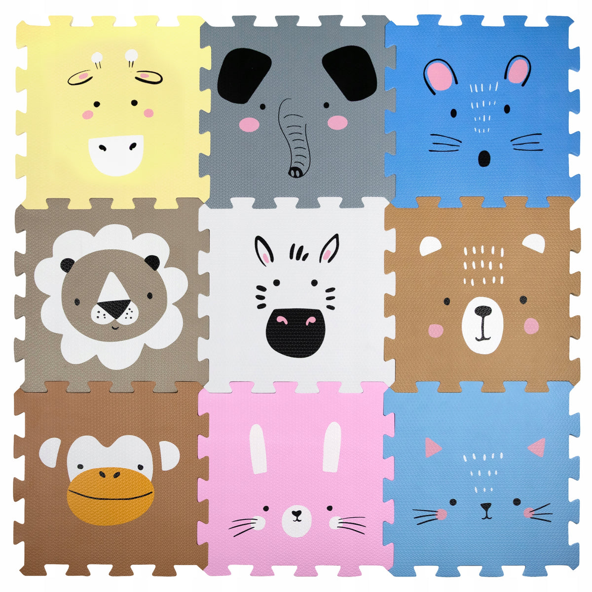 PUZZLE FOAM EDUCATIONAL FOAM MAT FOR CHILDREN ANIMALS 120X120 CM Brand Humbi