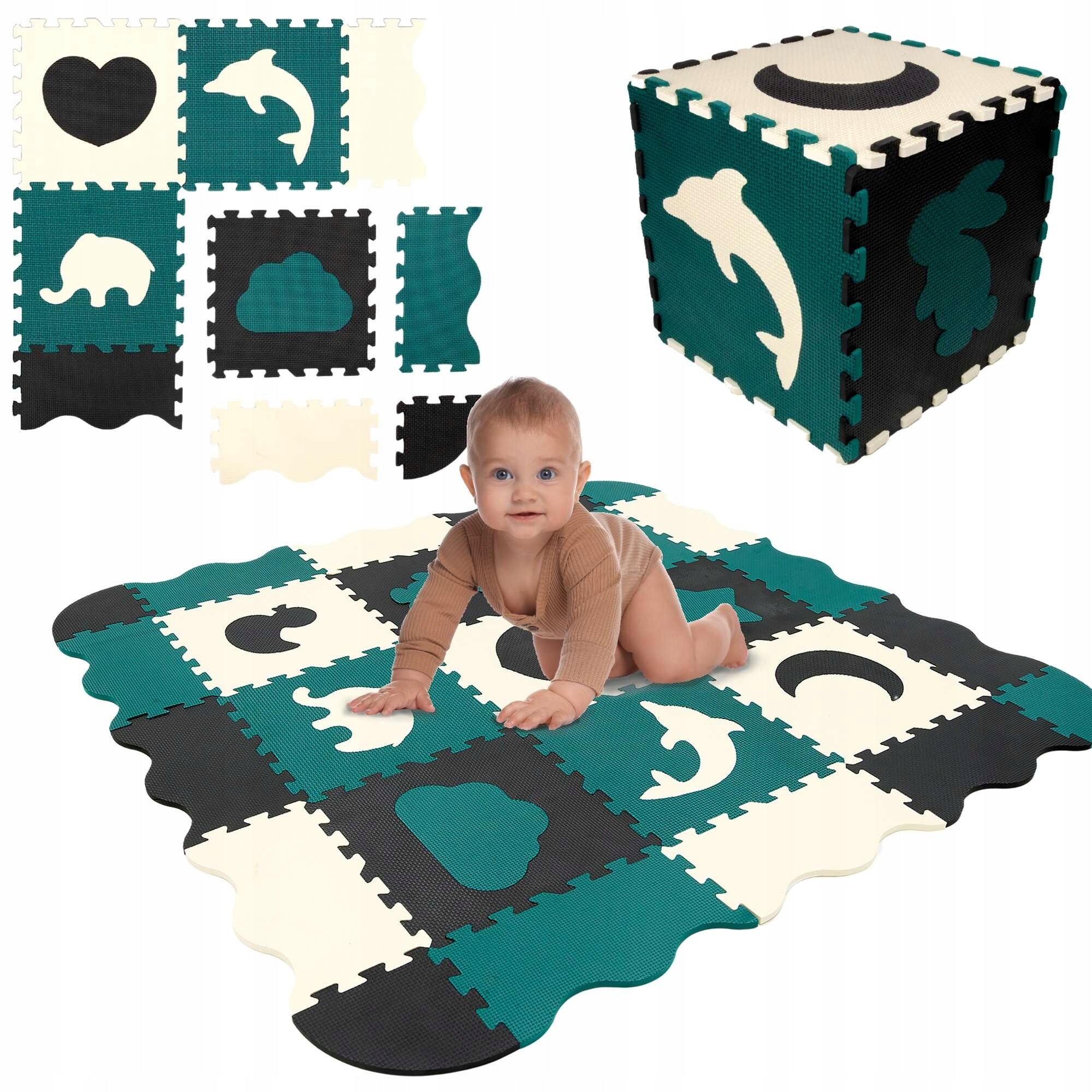 PUZZLE FOAM EDUCATIONAL MAT THICK PLAYPEN 1 cm