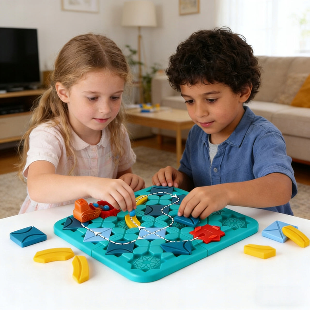 PUZZLE GAME BOARD PUZZLE LABYRINTH BUILDING A WAY FOR GIFT BLOCKS Packaging status original