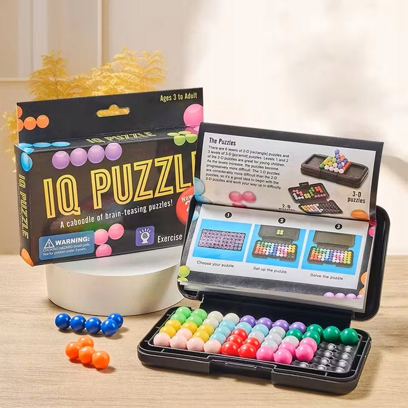 PUZZLE GAME IQ PUZZLE 2D 3D COLORFUL BALLS Packaging status original