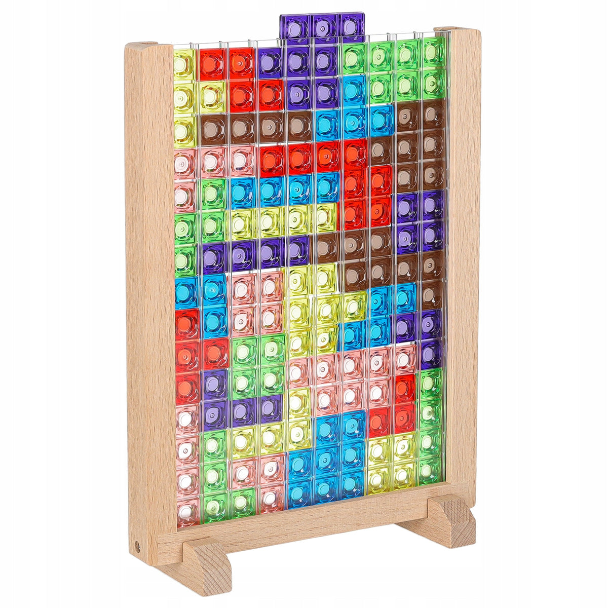 PUZZLE GAME TETRIS TETRA EDUCATIONAL PUZZLE WOODEN BLOCKS PUZZLE Brand Ikonka