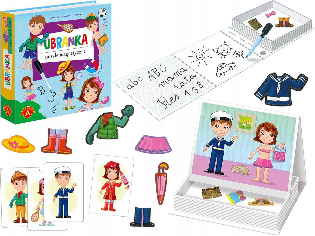 PUZZLE MAGNETIC PUZZLE FASHION CLOTHES ALEXANDER Kid's age 4+ years