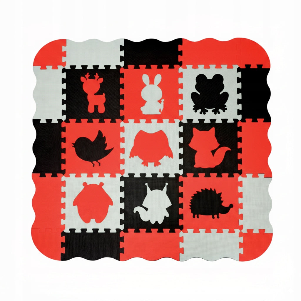 PUZZLE MAT EDUCATIONAL CONTRAST PLAYPEN FOR CHILDREN 25 EL. THICK EAN (GTIN) 5903657312975