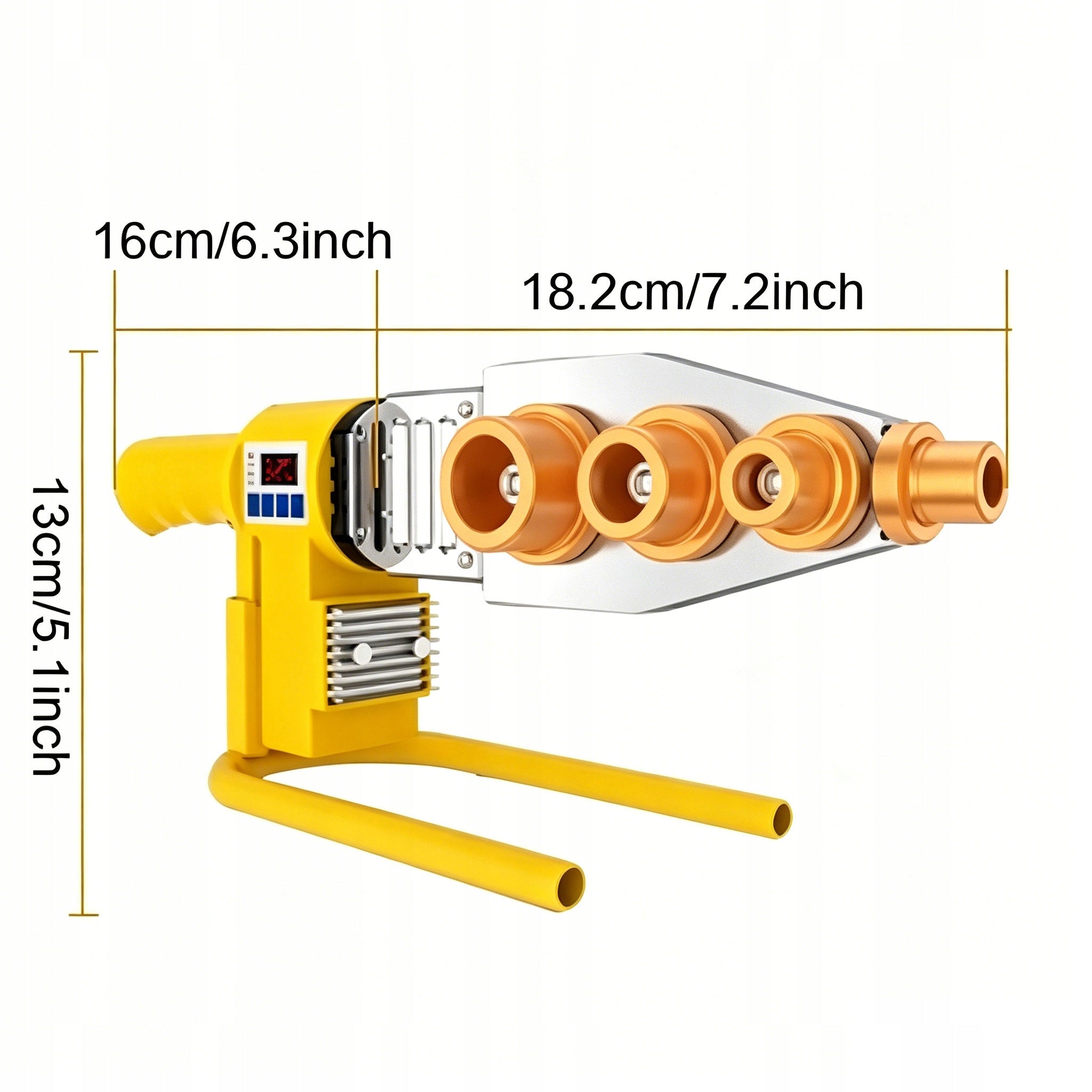 PVC PIPE WELDING MACHINE PP POLYFUSION WELDING DIES AKCESORIA SET Packaging status original