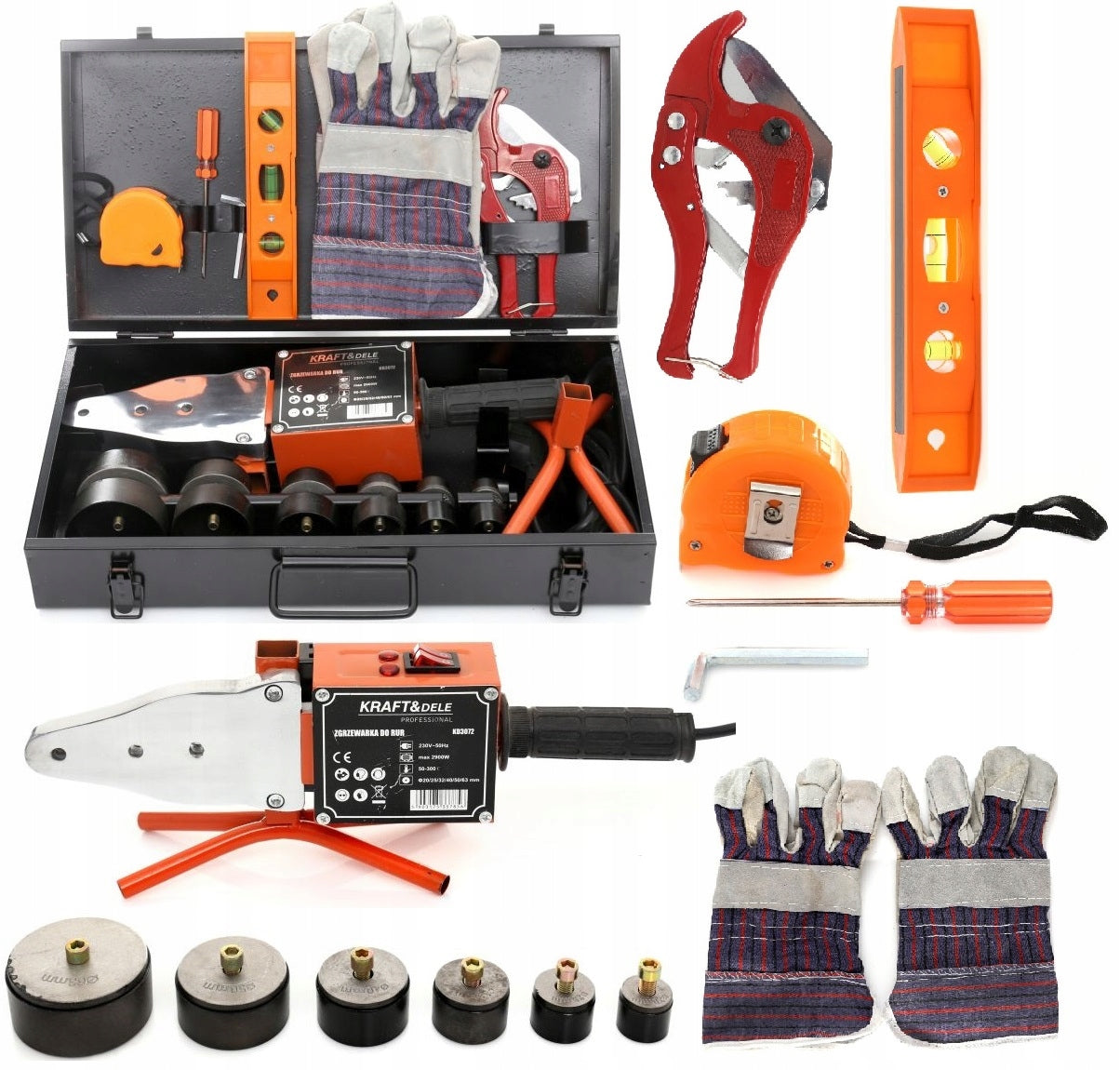 PVC PIPE WELDING MACHINE PP WELDING POLYFUSION DIES ACCESSORIES SET