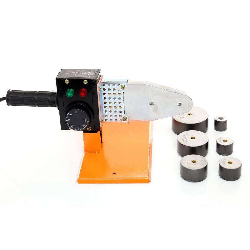 PVC PP PIPE WELDING MACHINE 1200W 6 DIES 20-63mm Batteries included no