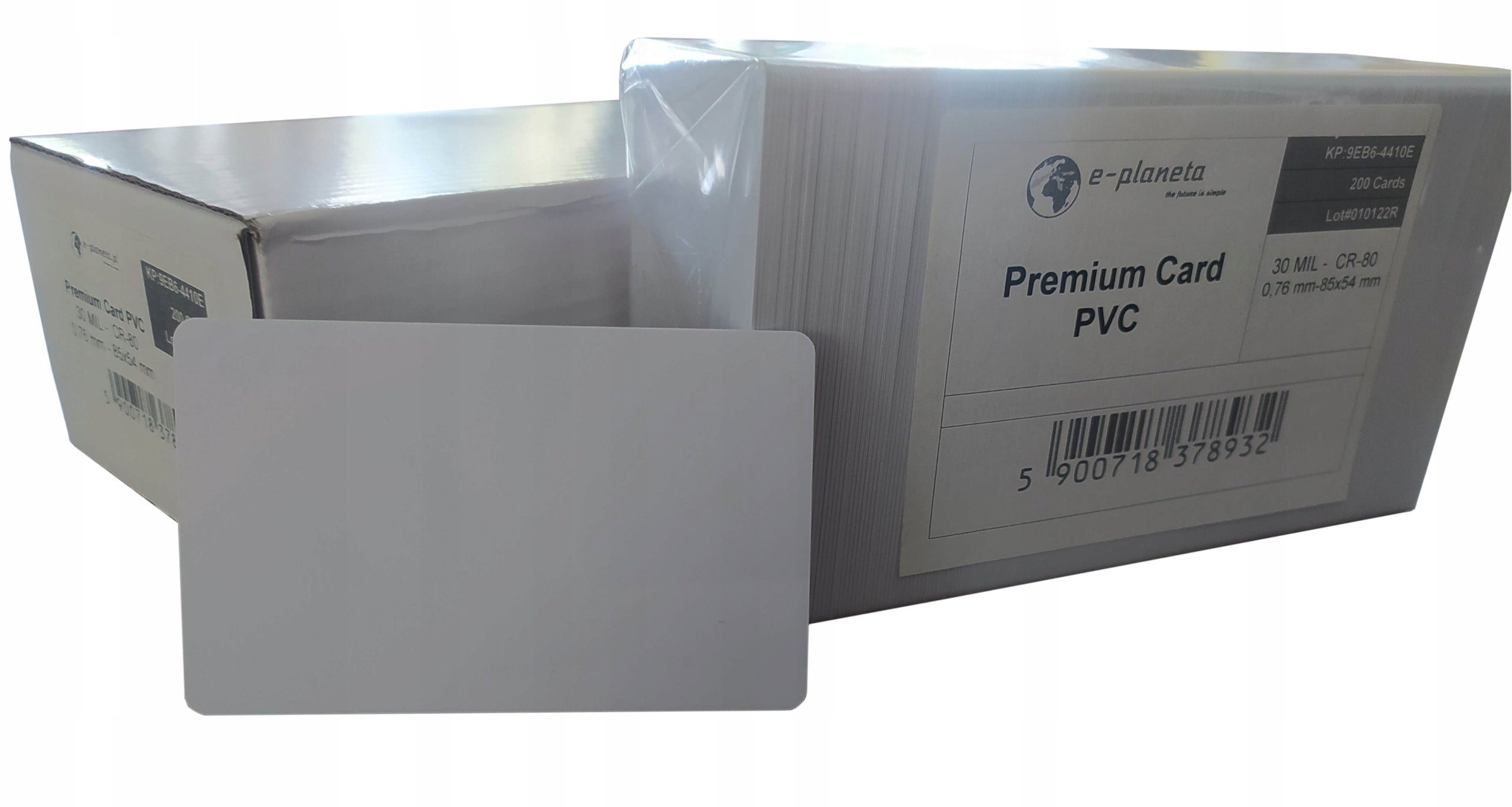 PVC Premium Plastic Cards 200 Pcs CR80 30mil EAN (GTIN) 5900718378680