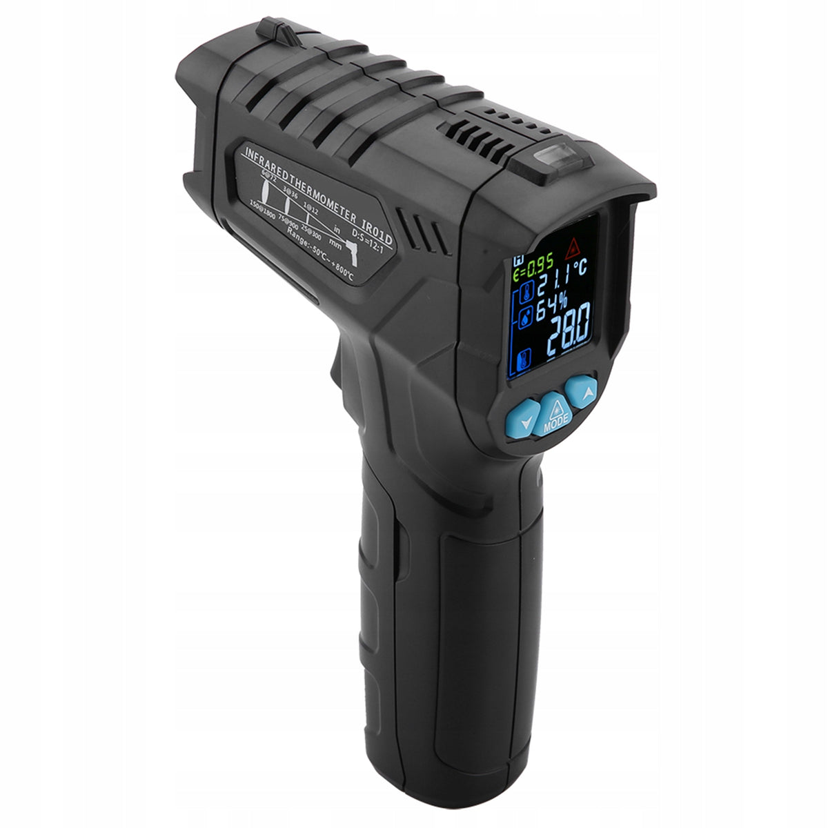 PYROMETER NON-CONTACT INFRARED LASER THERMOMETER EMISSIVITY -50+800°C Brand no brand