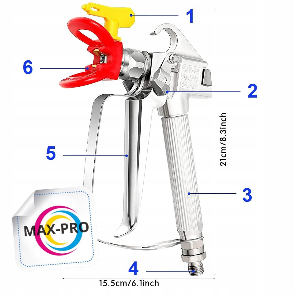 Paint Spray Gun Nozzle 517 Extension 50cm + FREEBIES FILTERS Aggregate Dedra EAN (GTIN) 5905309221338