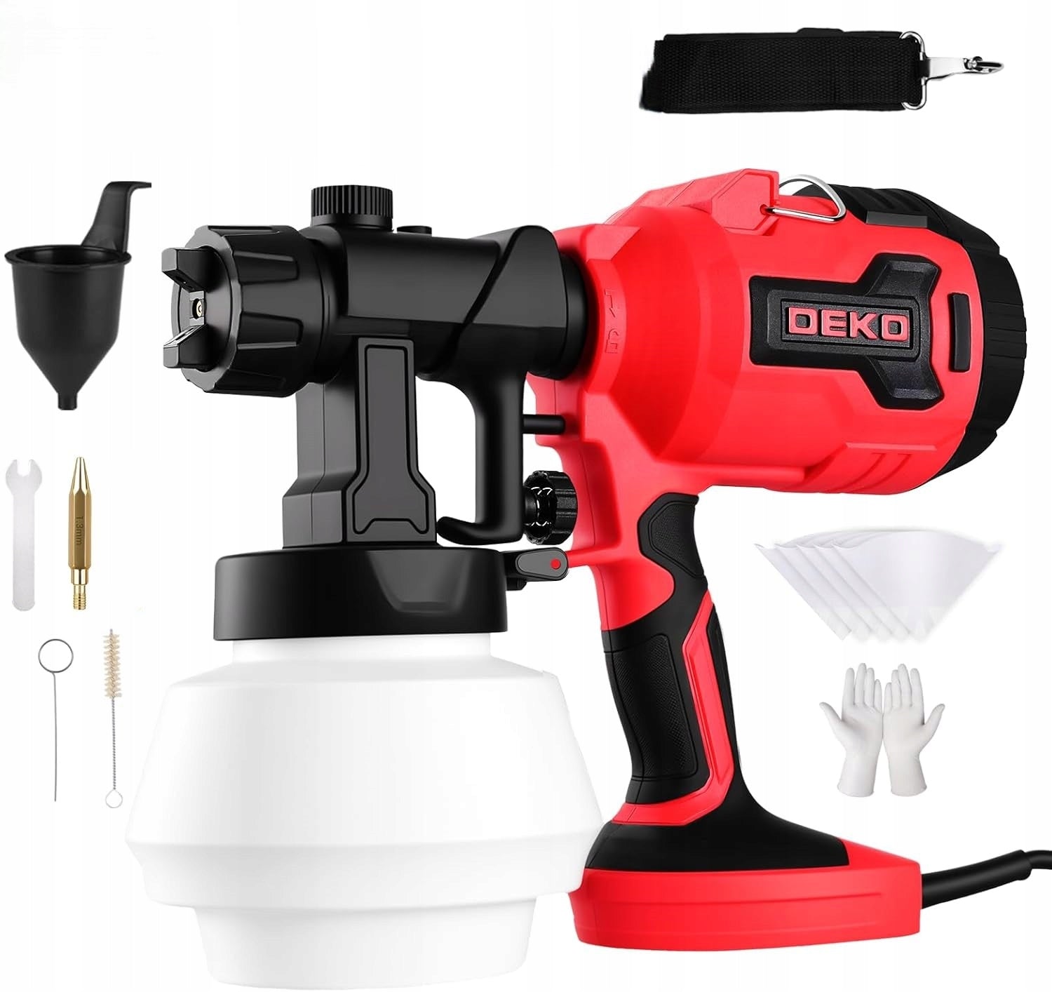 Paint gun DEKO 700W + 3 nozzles | Sprayer