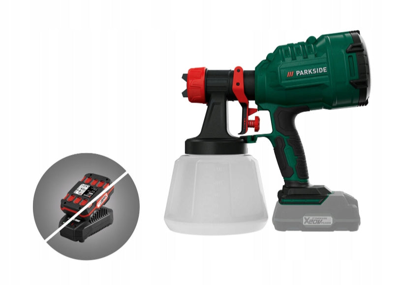 Paint gun Parkside 20V without battery and charger