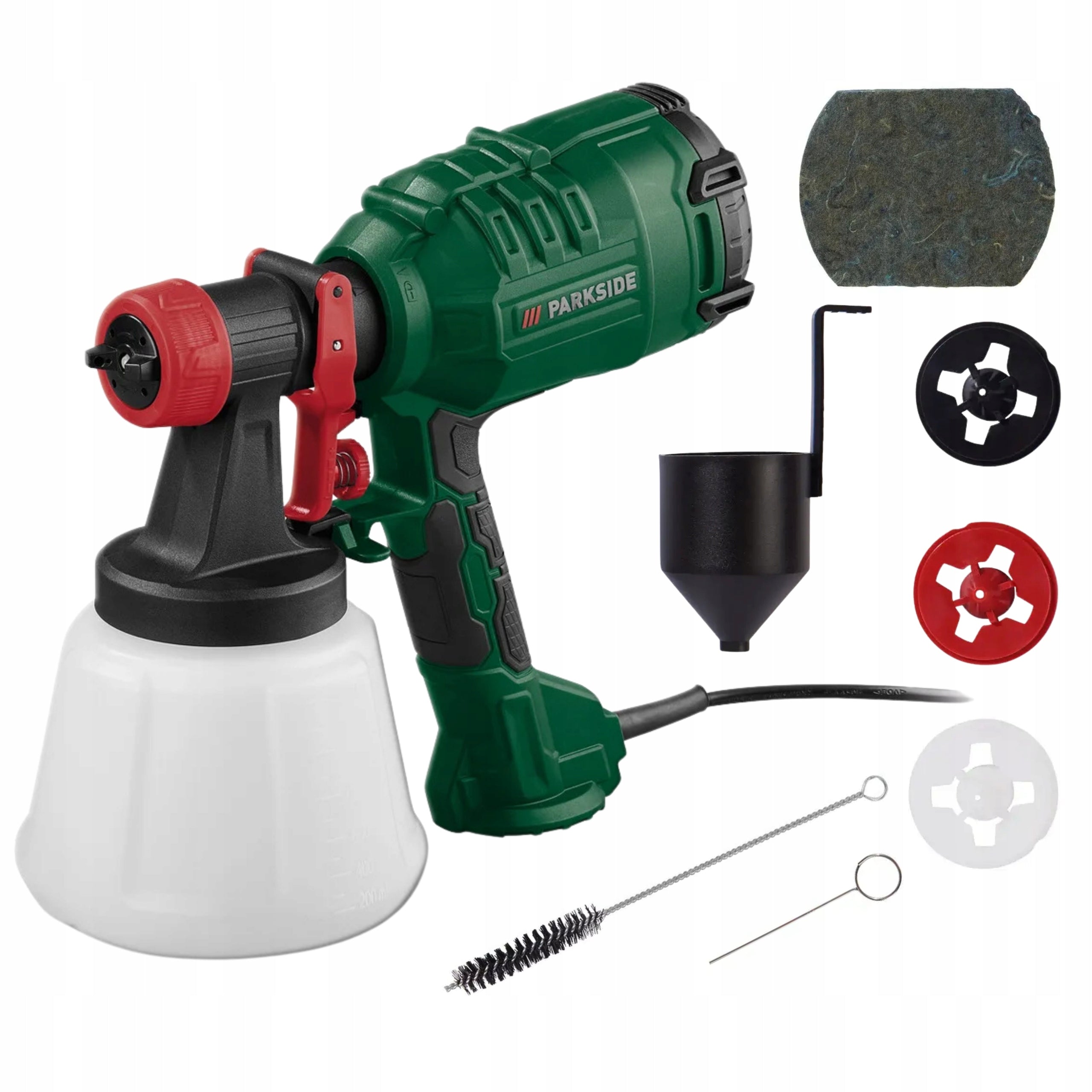 Painting spray gun for painting PARKSIDE HVLP PFS 450 + 4 nozzles