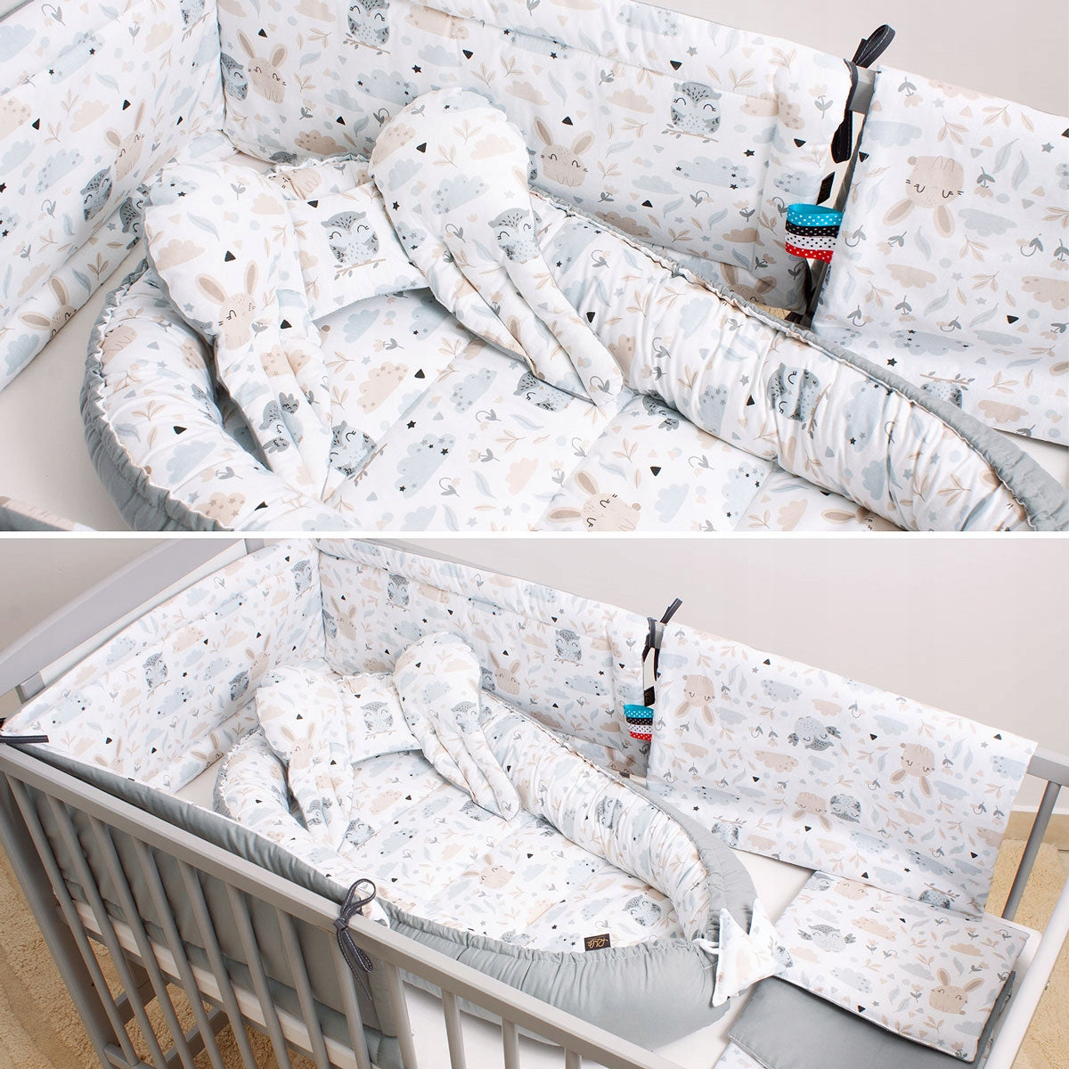 Palulli COCOON BABY PLAYPEN NEST Color gray