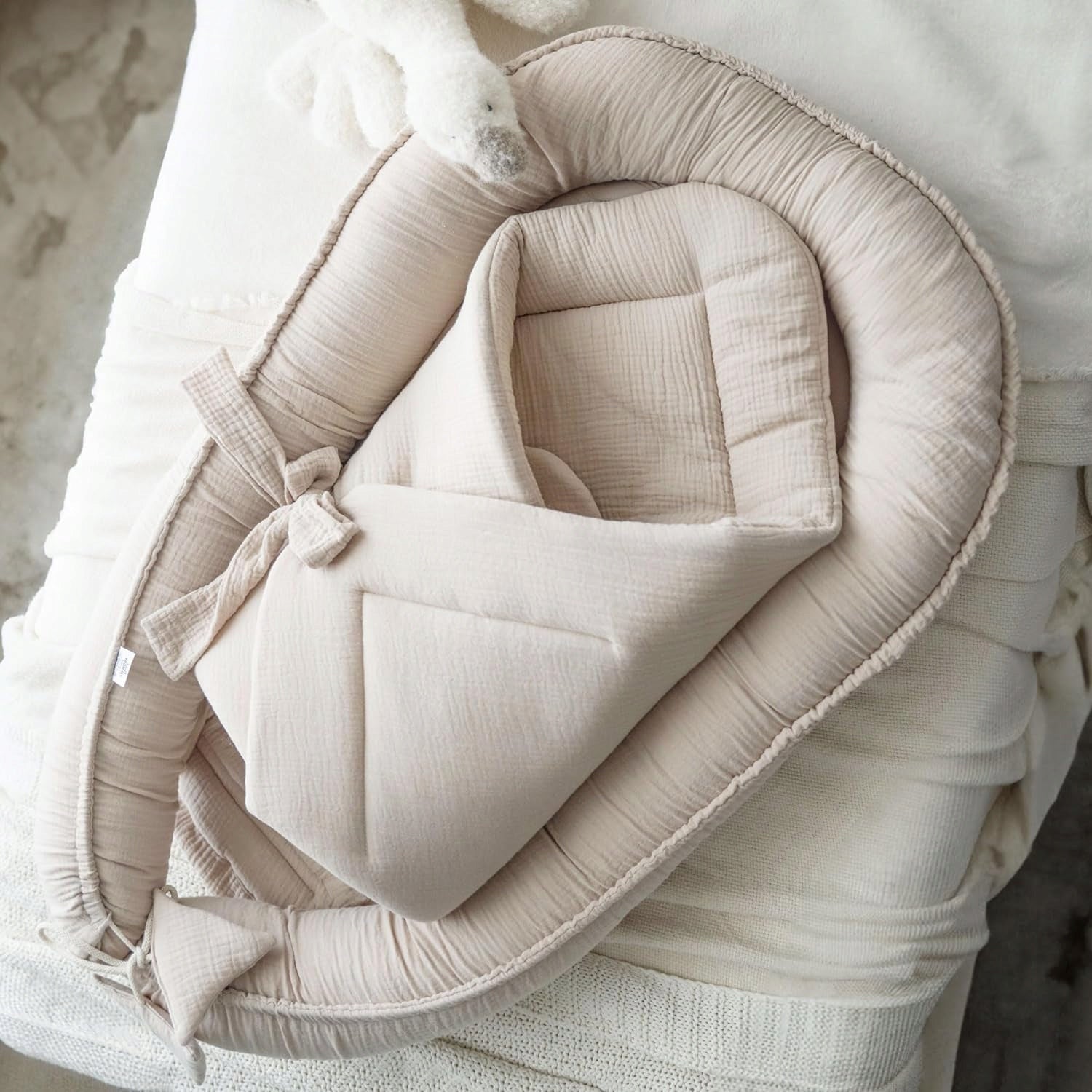 Palulli muslin baby cocoon LONG 100x60cm + CONE 80x80cm
