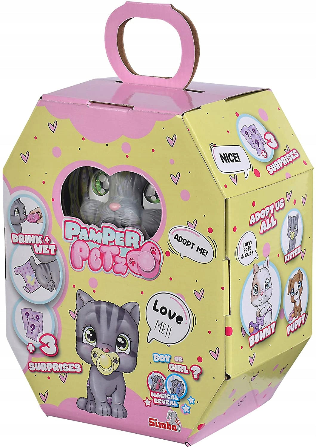 Pamper Petz - Kitten INTERACTIVE Figurine Simba Diaper Gang PamPer Petz Manufacturer code 105953051
