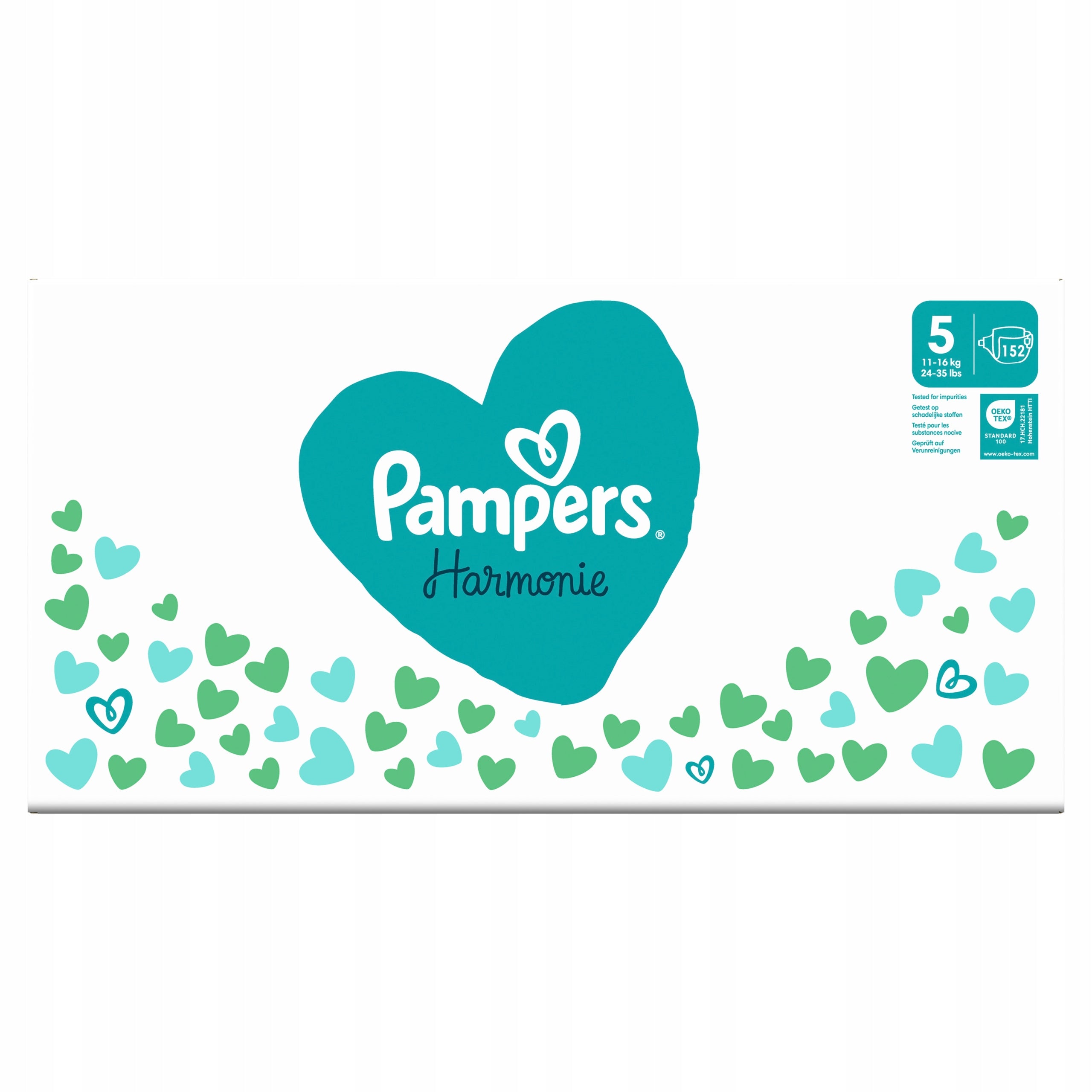 Pampers Harmonie diapers, size 5, 11-16 kg, 152 pcs, Monthly Box Packaging status original