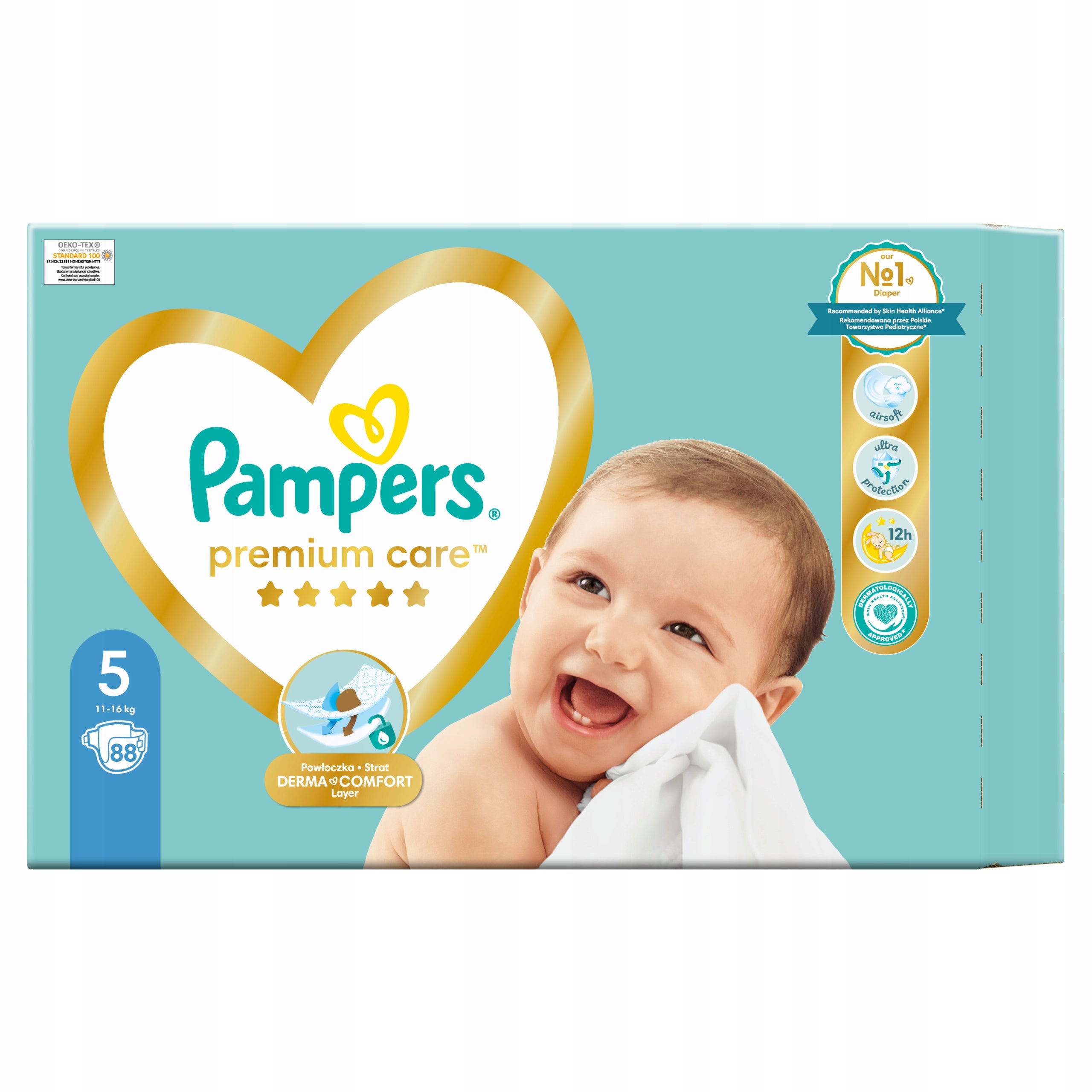 Pampers Premium Care 5 11-16 kg Diapers Mega Box 2 x 88 pcs Manufacturer code 81689716