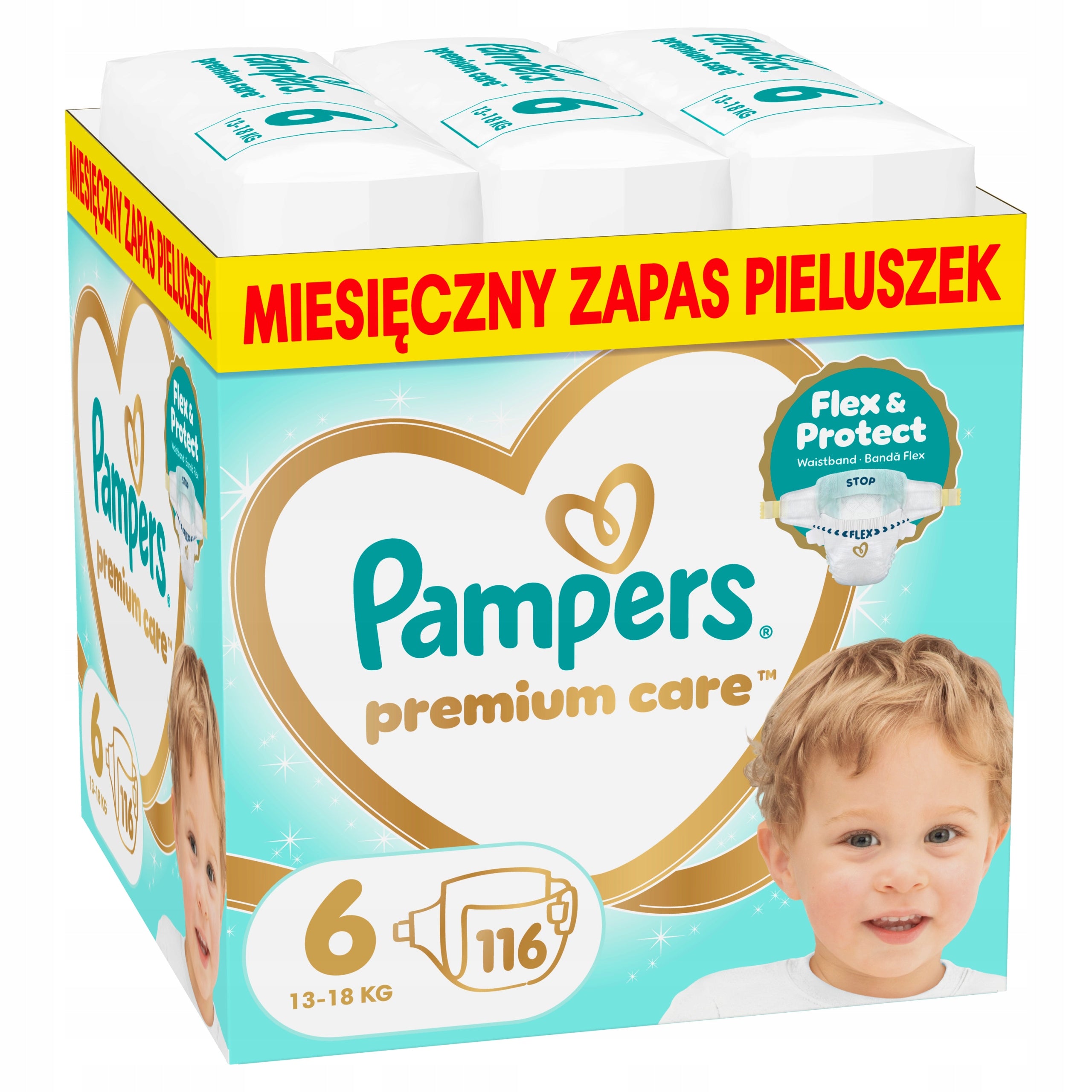 Pampers Premium Care size 6, 116 pcs, 13-18 kg Diapers