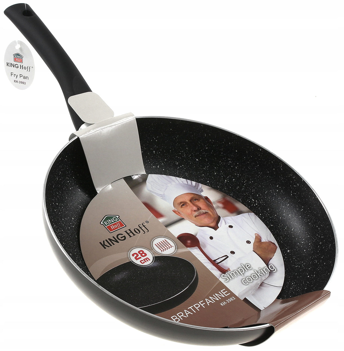 Pan 28 MARBLE INDUCTION GAS Marble Brand Kinghoff