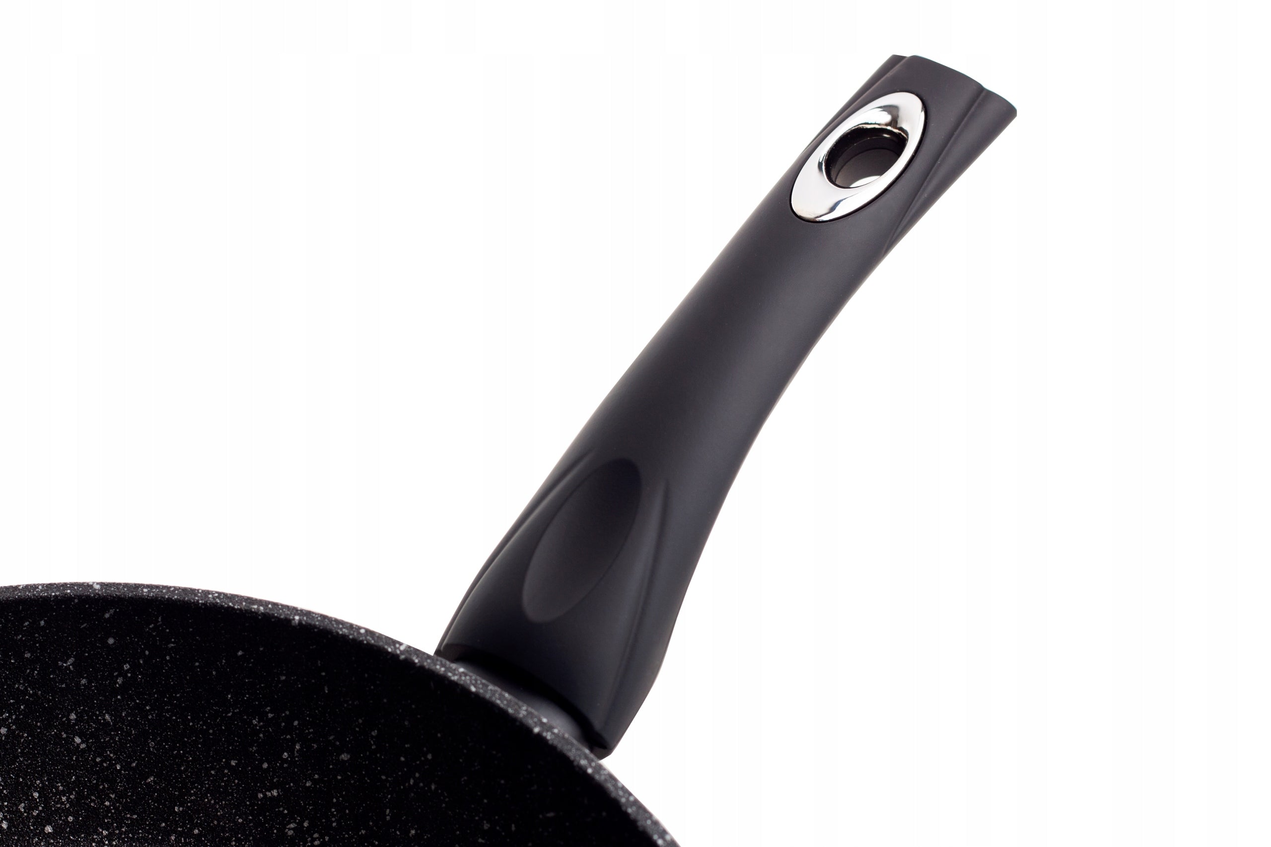 Pan 28 cm Stone Marbled Black Induction Line TIVANO