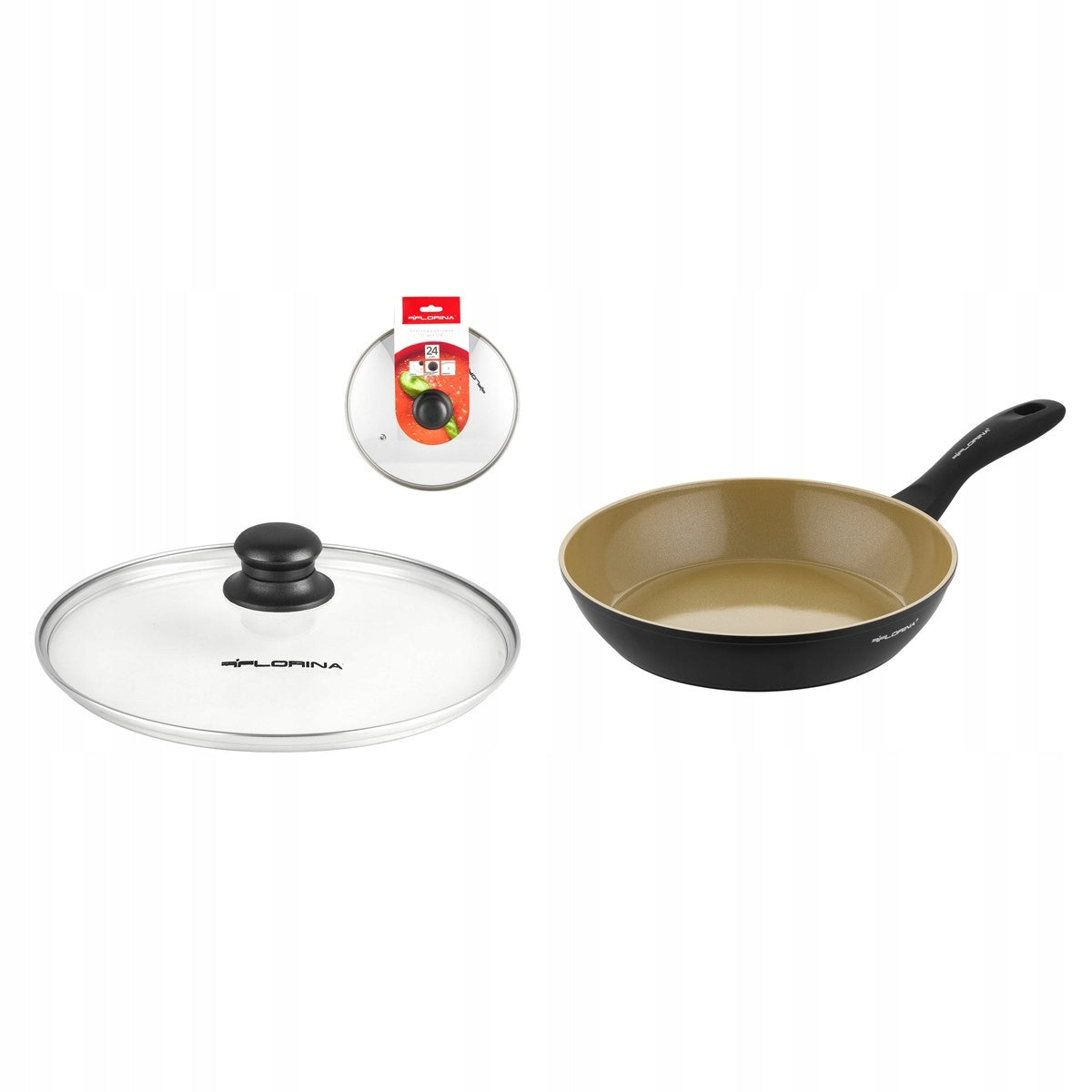 Pan Florina AmVegan by Mateusz Gessler 24 cm + heat-resistant cover