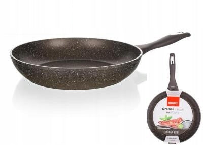 Pan GRANITE BROWN Banquet 24cm granite coating GAS INDUCTION 2715